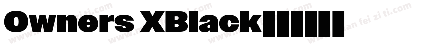Owners XBlack字体转换